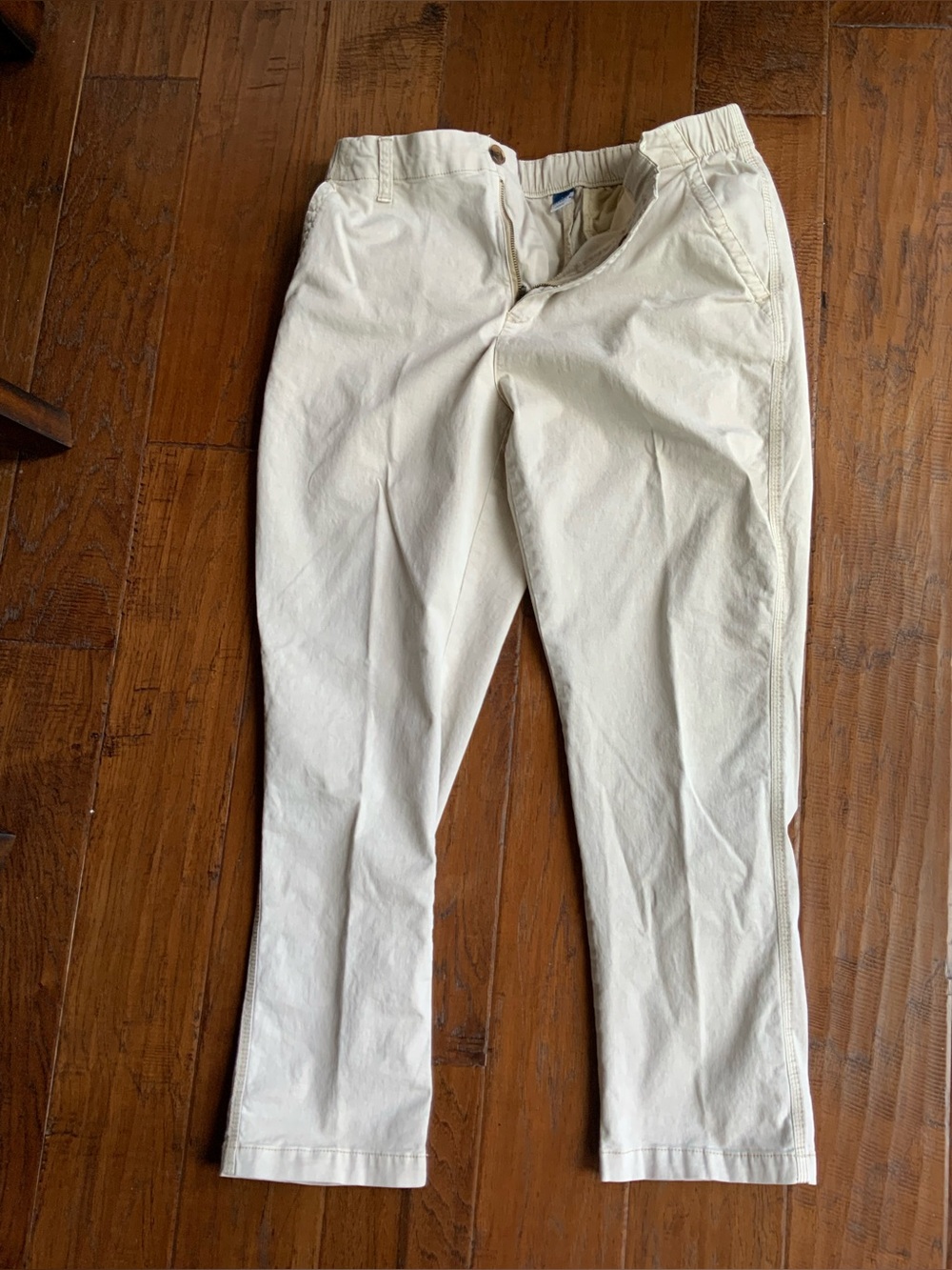 Old Navy Women’s Cream Cotton Chinos Pants - Large